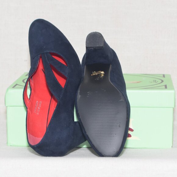 Lulu Hun - Layla High Heel Shoes (Size 8, Navy) - Picture 5 of 6